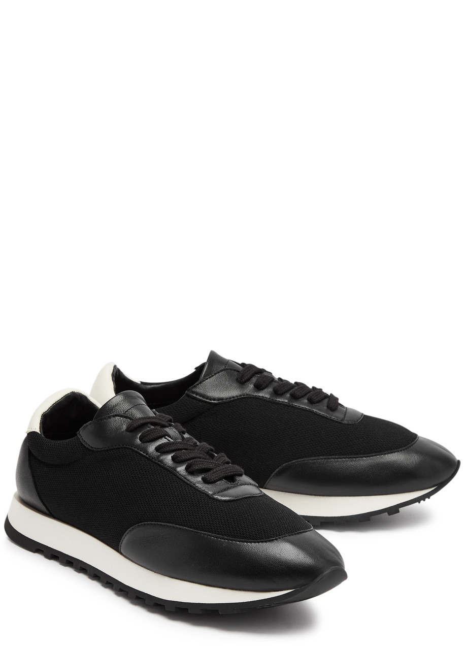 Owen panelled mesh-knit sneakers - 2