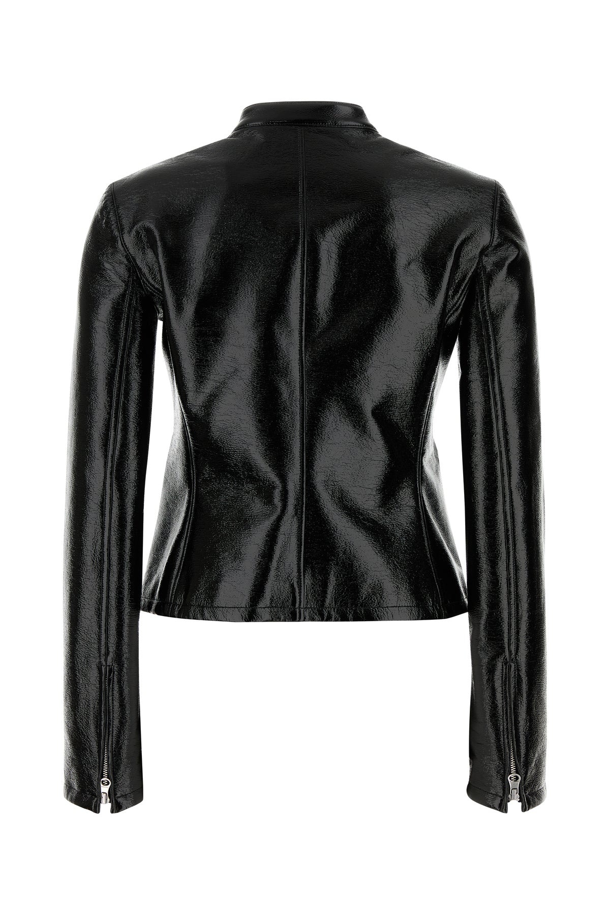 Black stretch vynil jacket - 2
