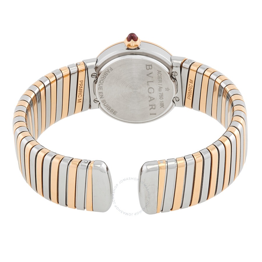 Pre-owned Bvlgari Bvlgari Mother Of Pearl Dial Two-tone Ladies Watch 102147 - 3