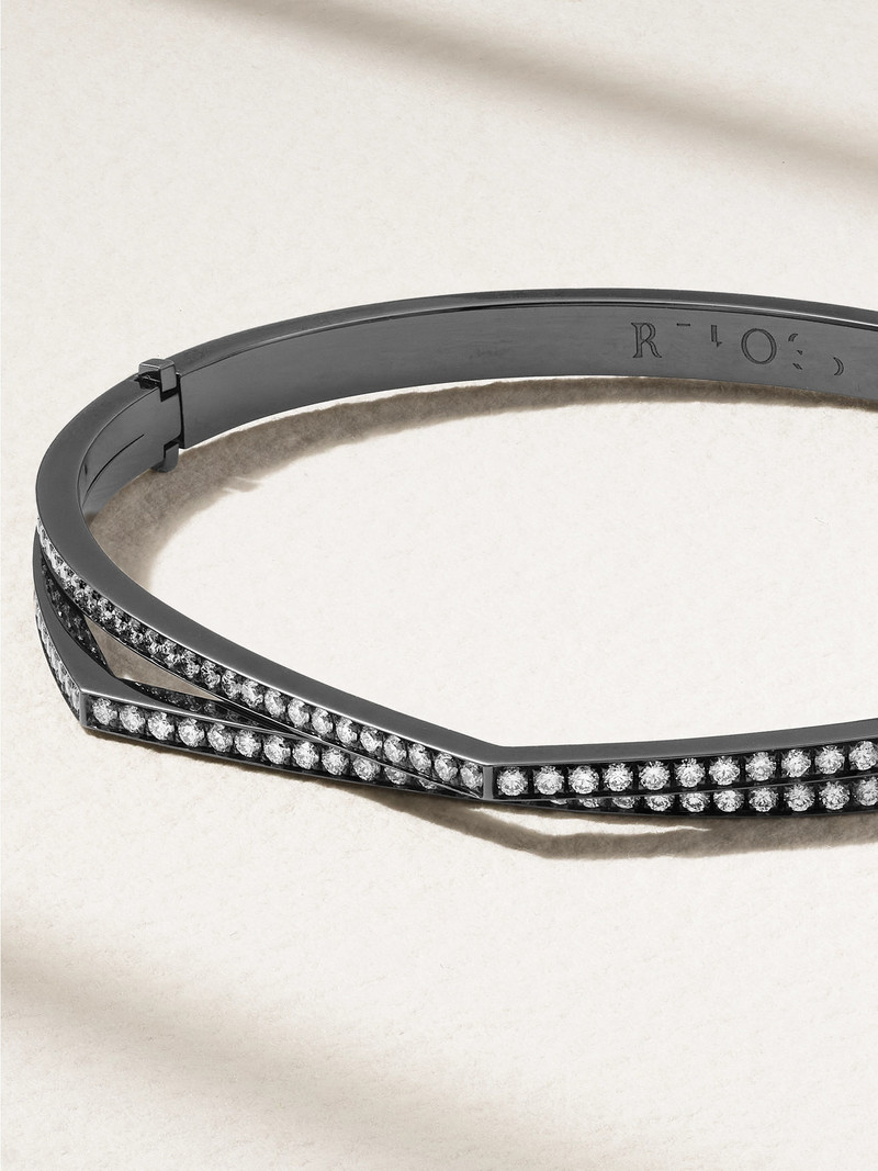 Antifer 18-karat Blackened Gold Diamond Bracelet 4