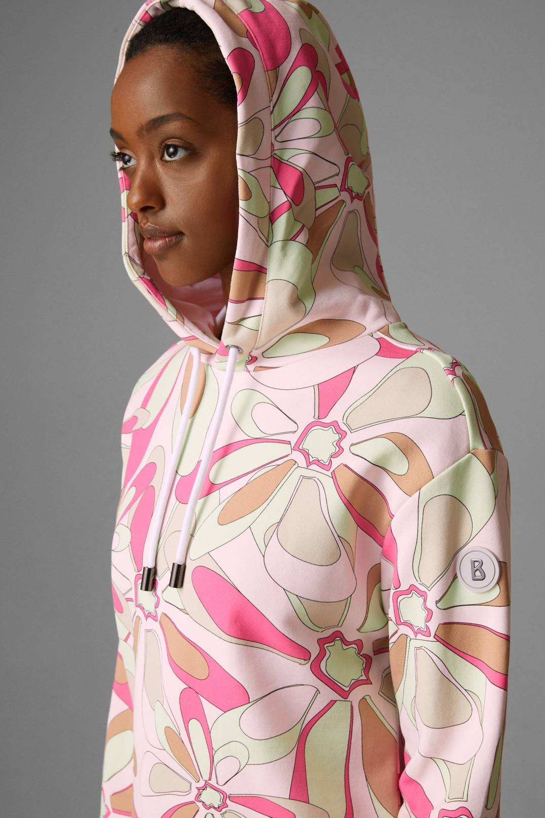 TANITA HOODIE IN ROSE/PISTACHIO - 4