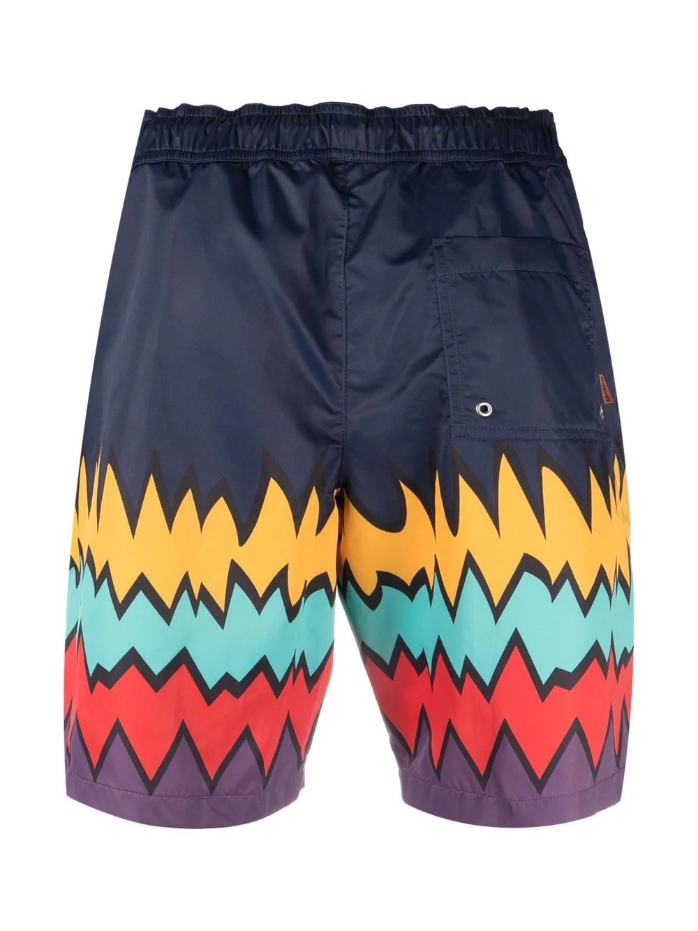 abstract-print drawstring-waist swim shorts - 2