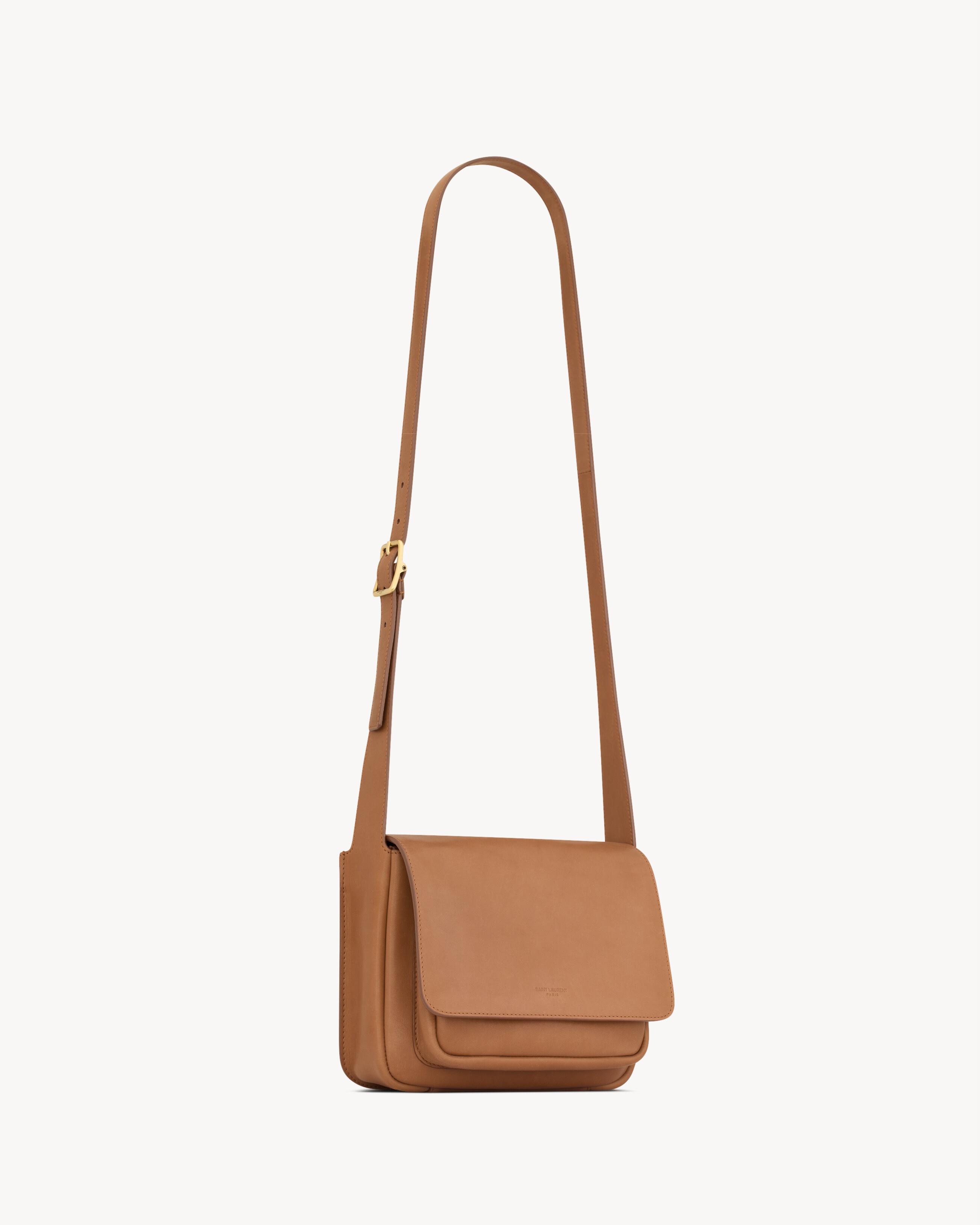 SAINT LAURENT SMALL SATCHEL IN LEATHER - 5