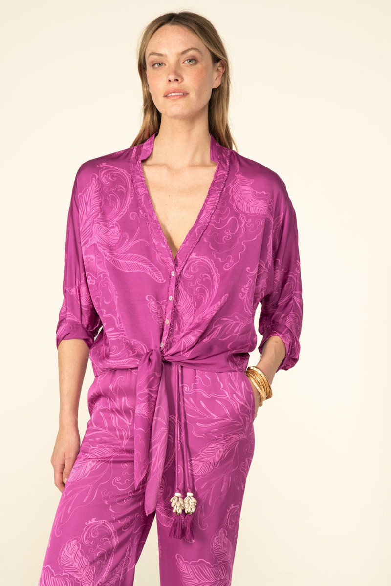 Shirt Azia - Purple Reef 1