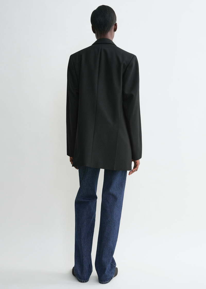 Double-breasted blazer black 4