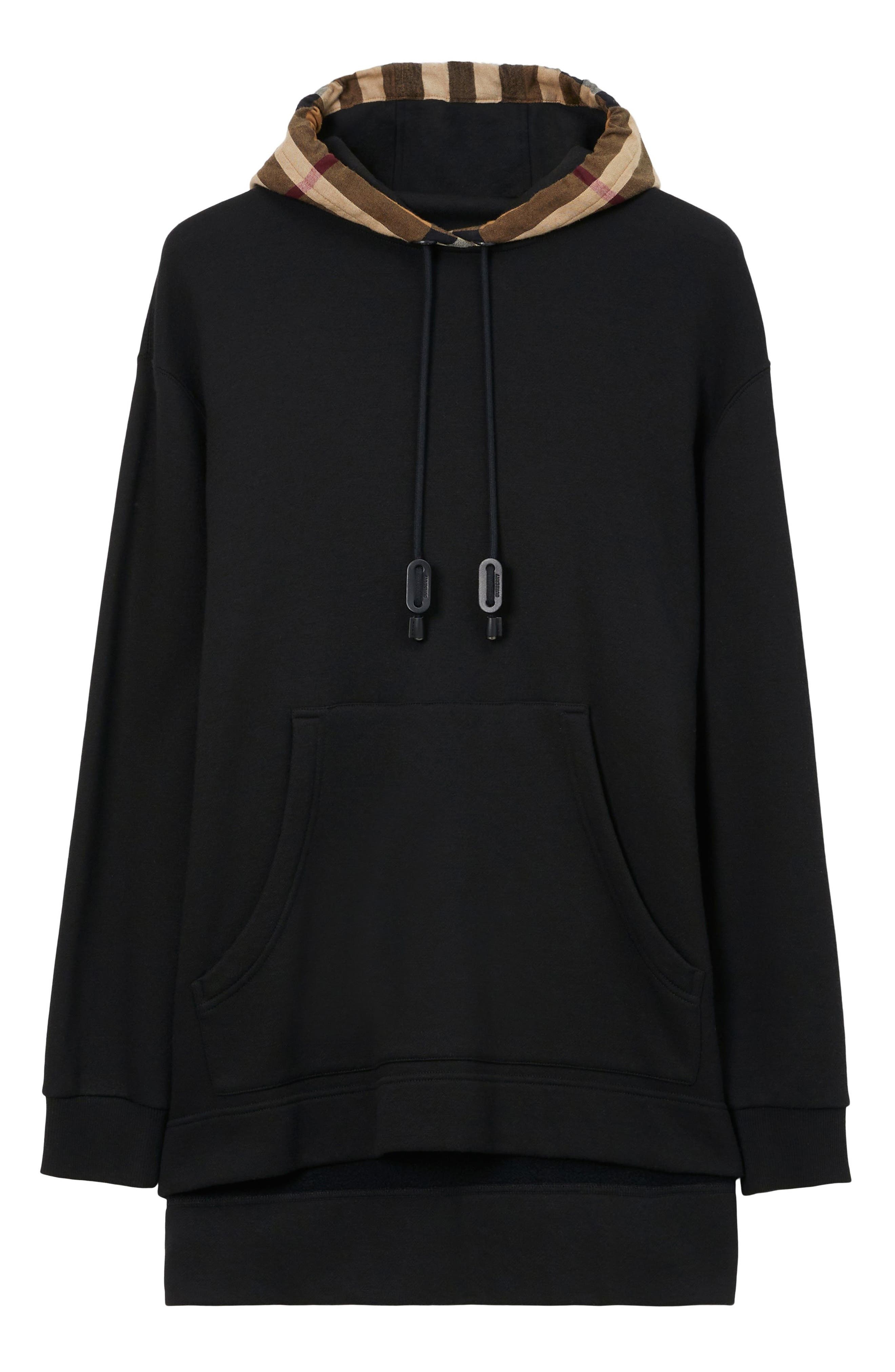 T-Fit Check Cotton Hoodie - 4