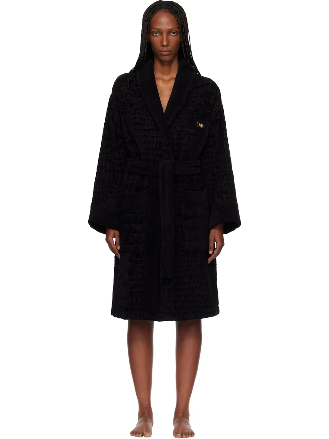 Black Icon Bathrobe - 1