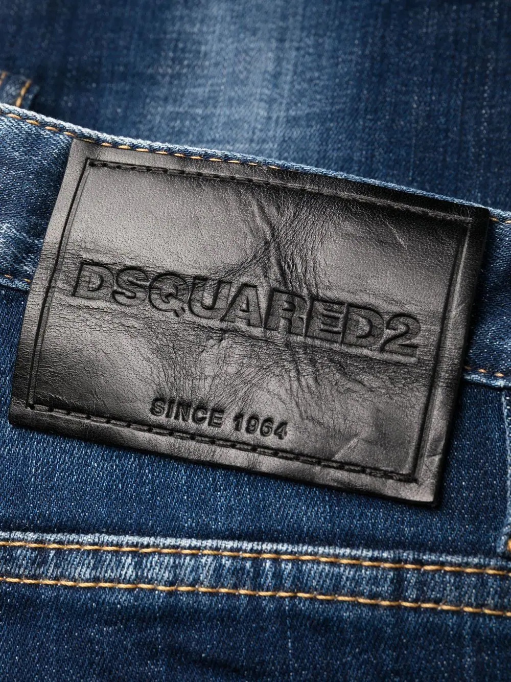 logo-print distressed jeans - 6