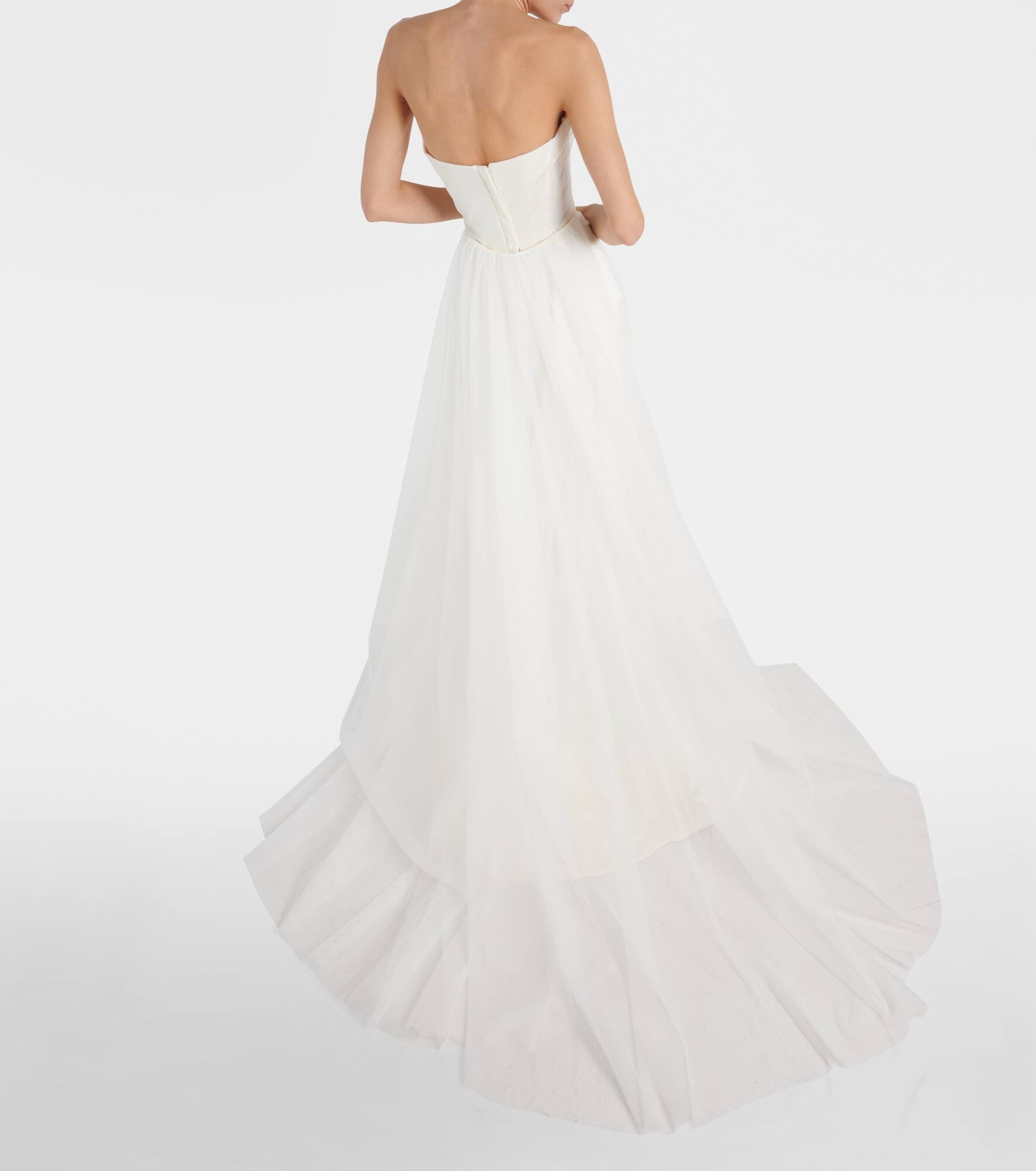 Bridal Rhea satin and tulle gown - 3