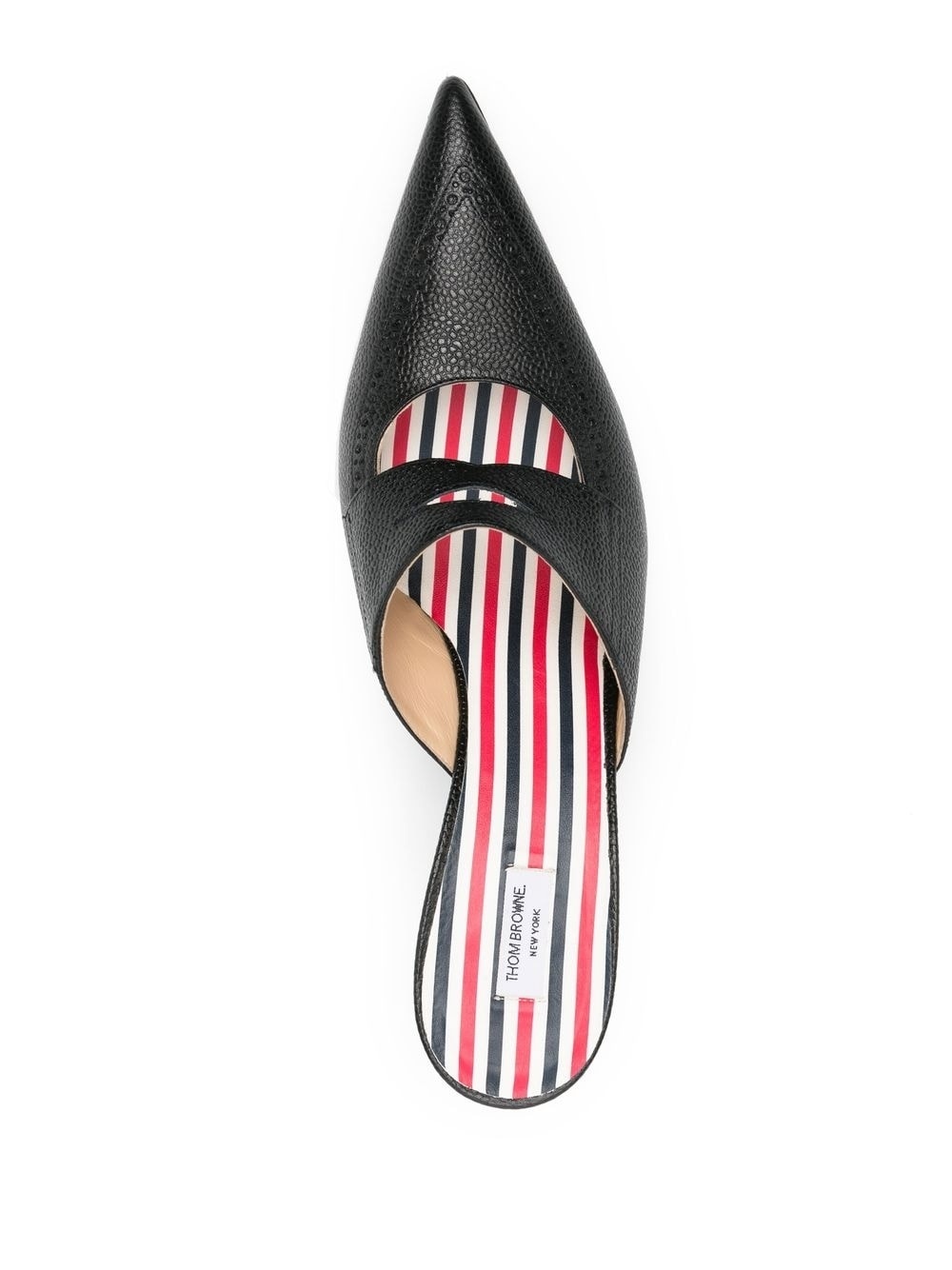 75mm cut-out leather mules - 4