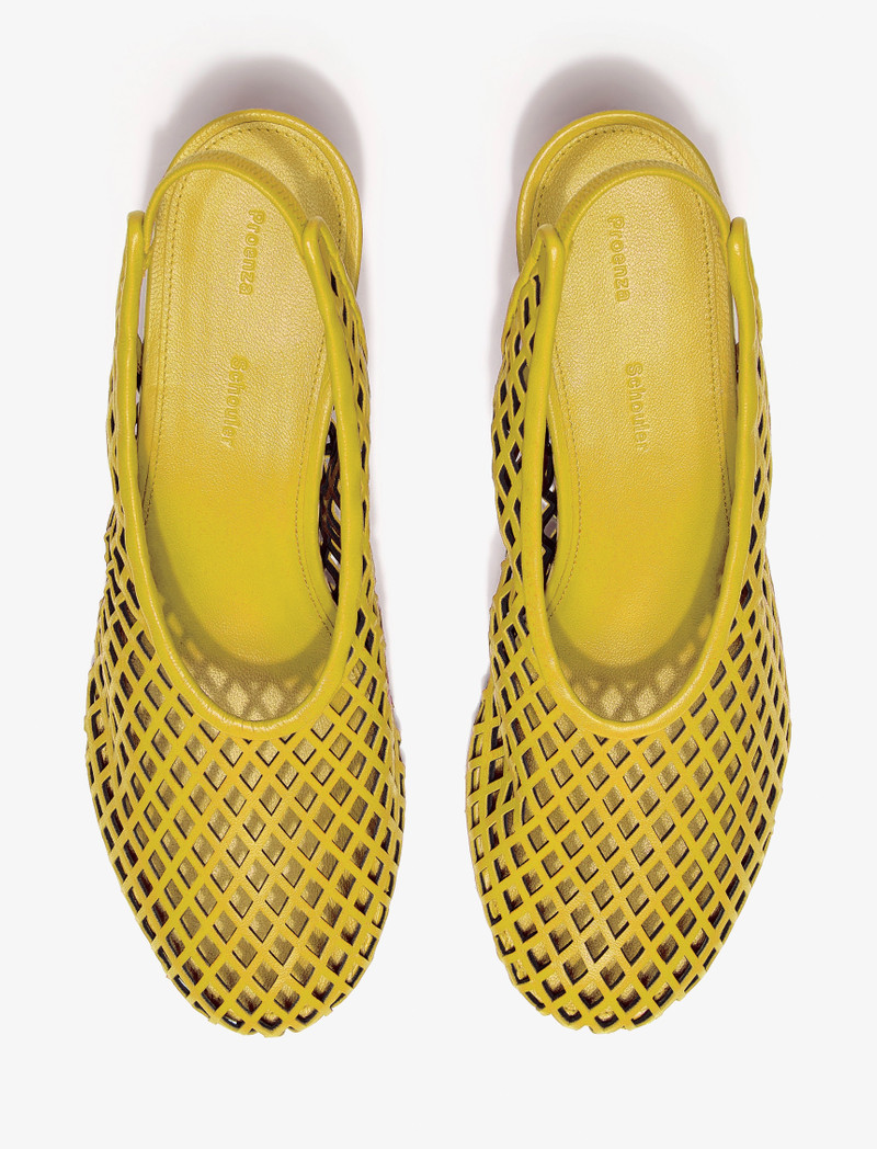 Proenza Schouler Tee Perforated Slingback Pumps in Nappa outlook
