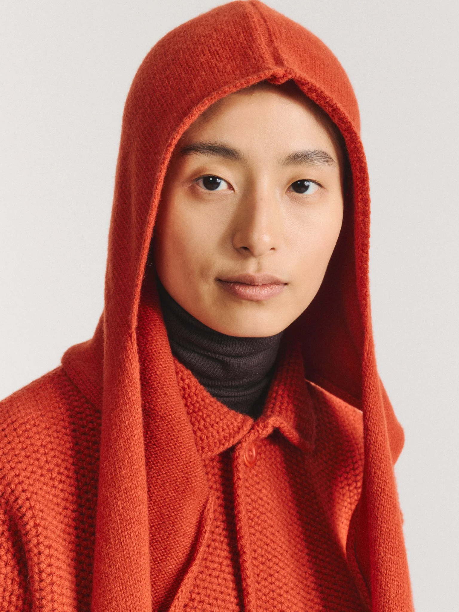 HOODED SCARF - WOOLY - TABASCO - 1