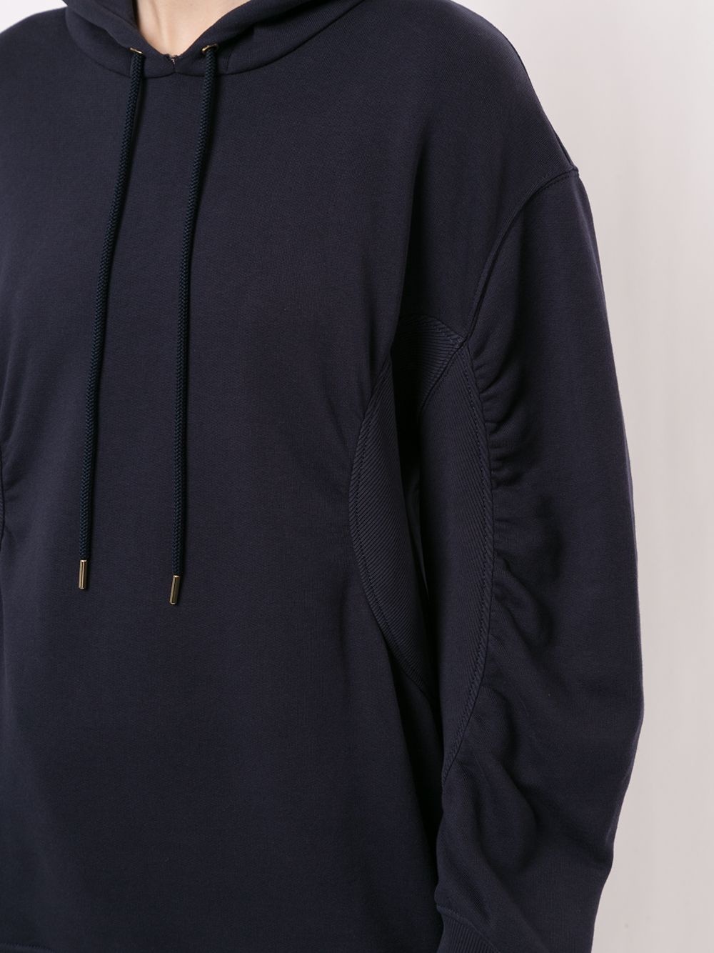 ruched-detail oversized hoodie - 5