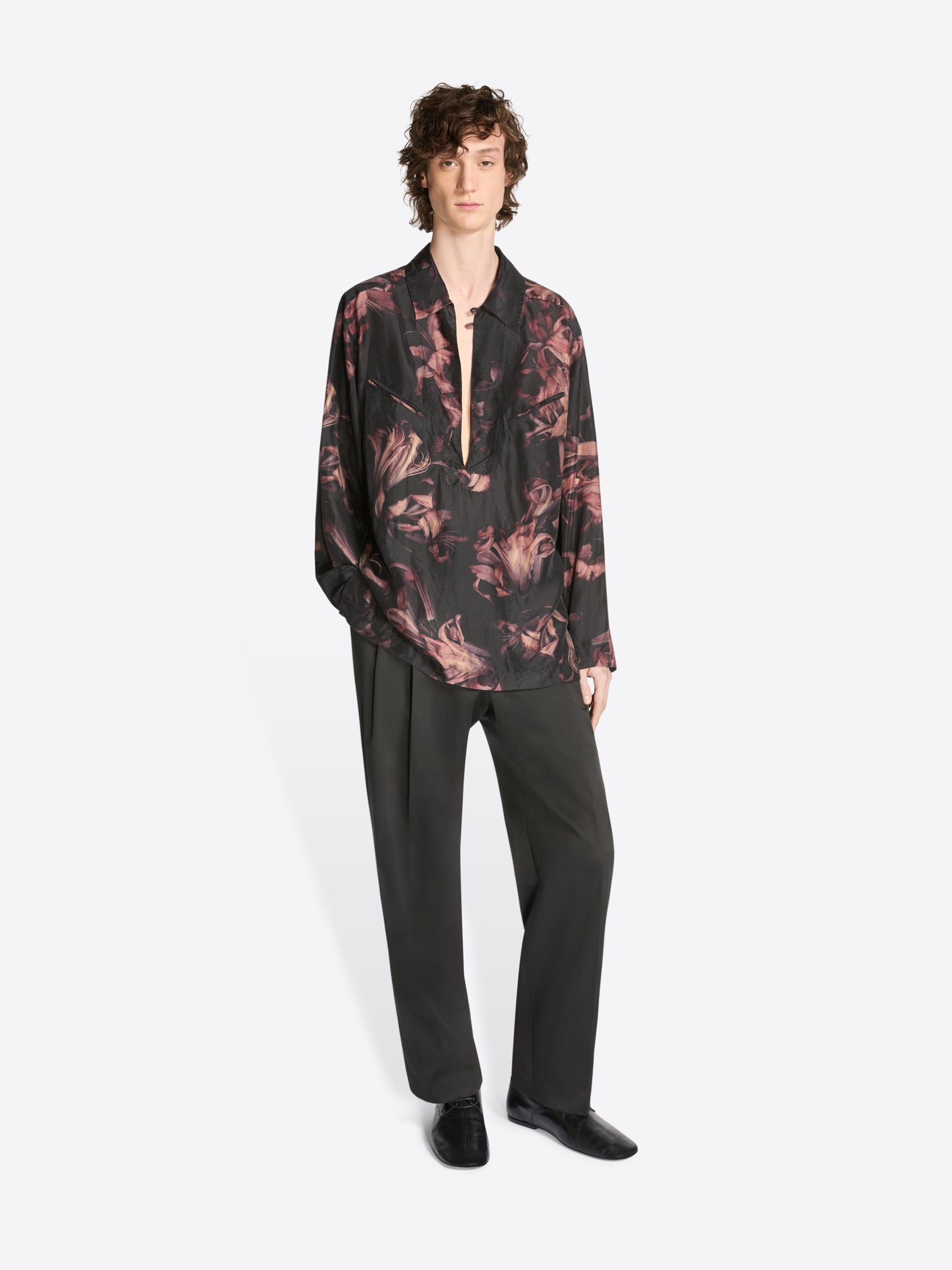 POPOVER SILK SHIRT - 2