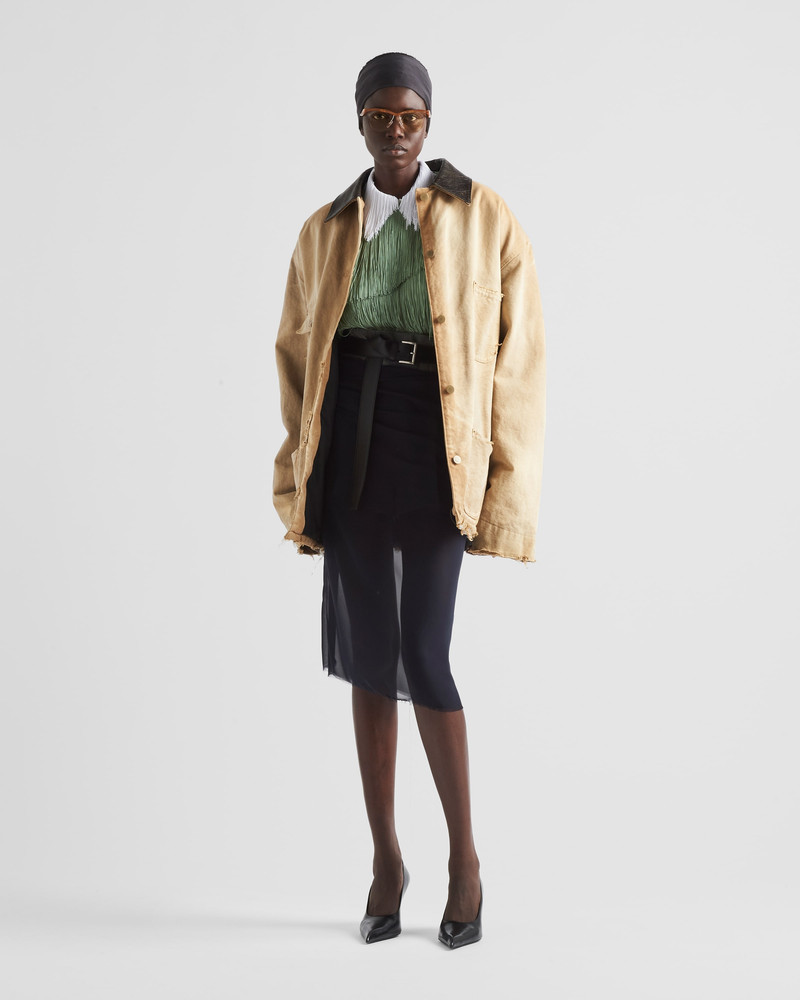 Prada Canvas jacket outlook