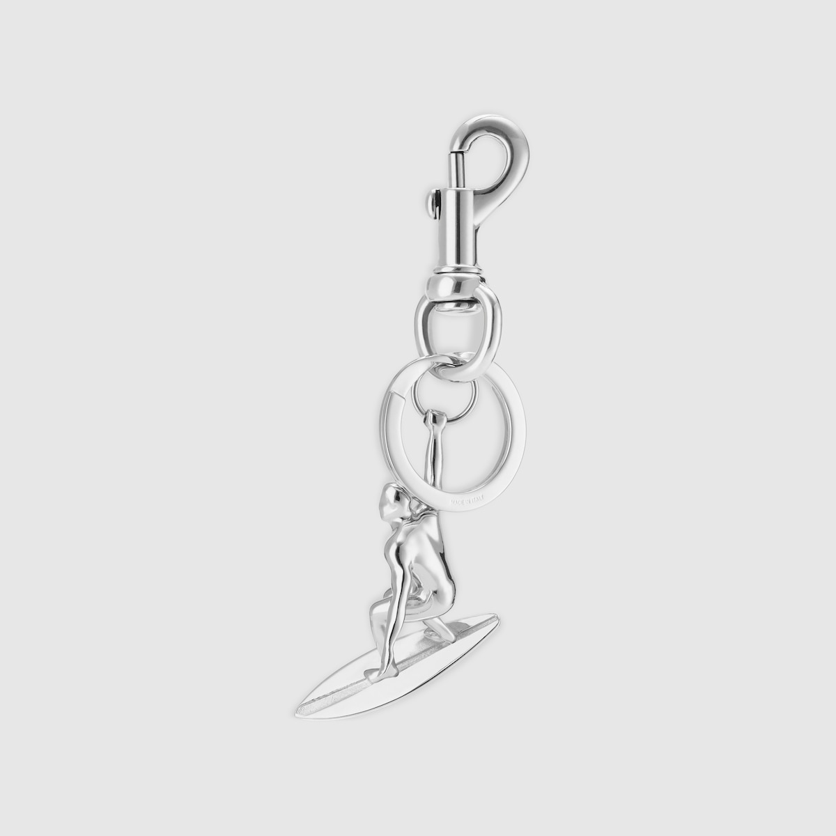 Engraved surfer keychain charm - 4