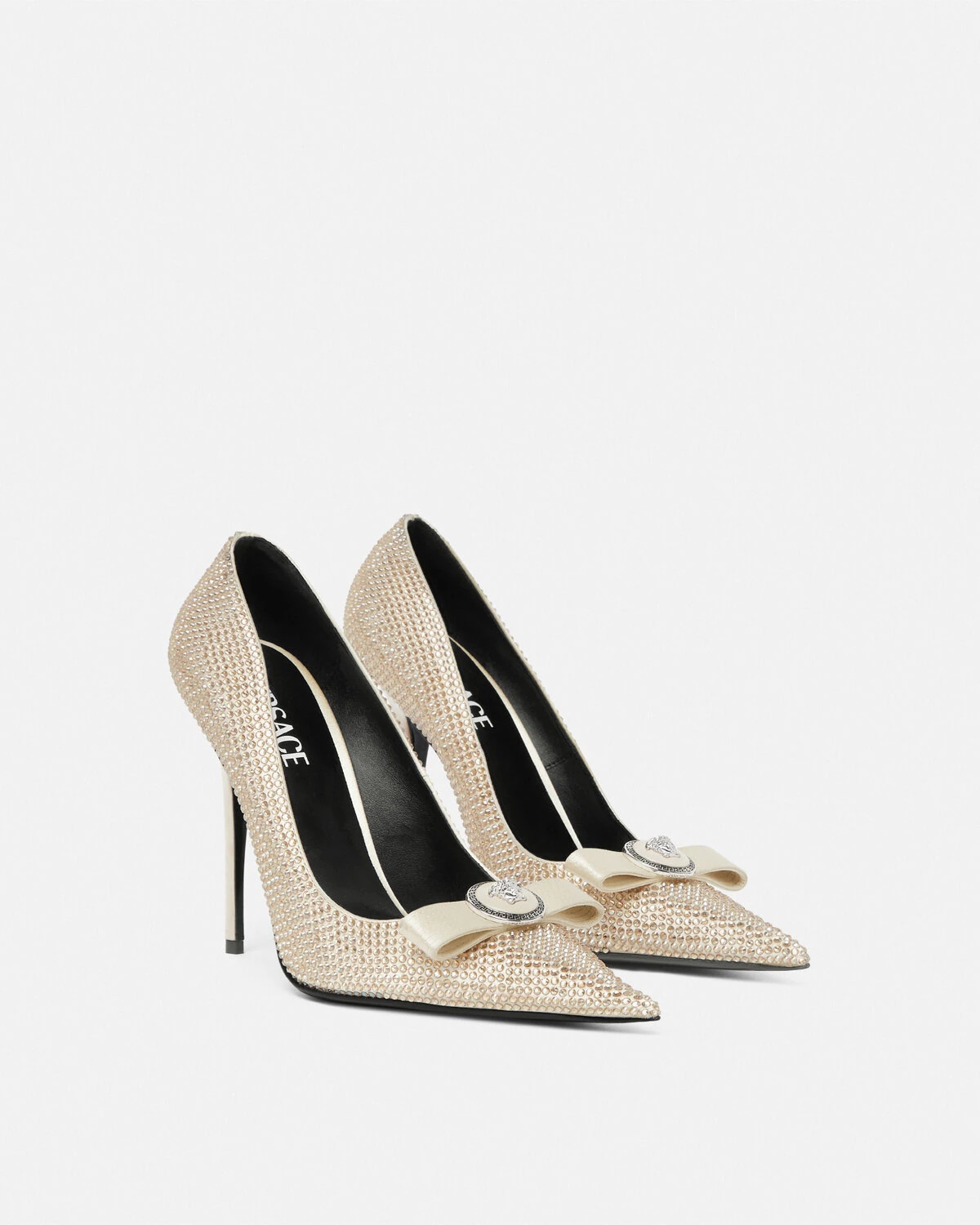 Gianni Ribbon Crystal Pumps 110 mm - 2