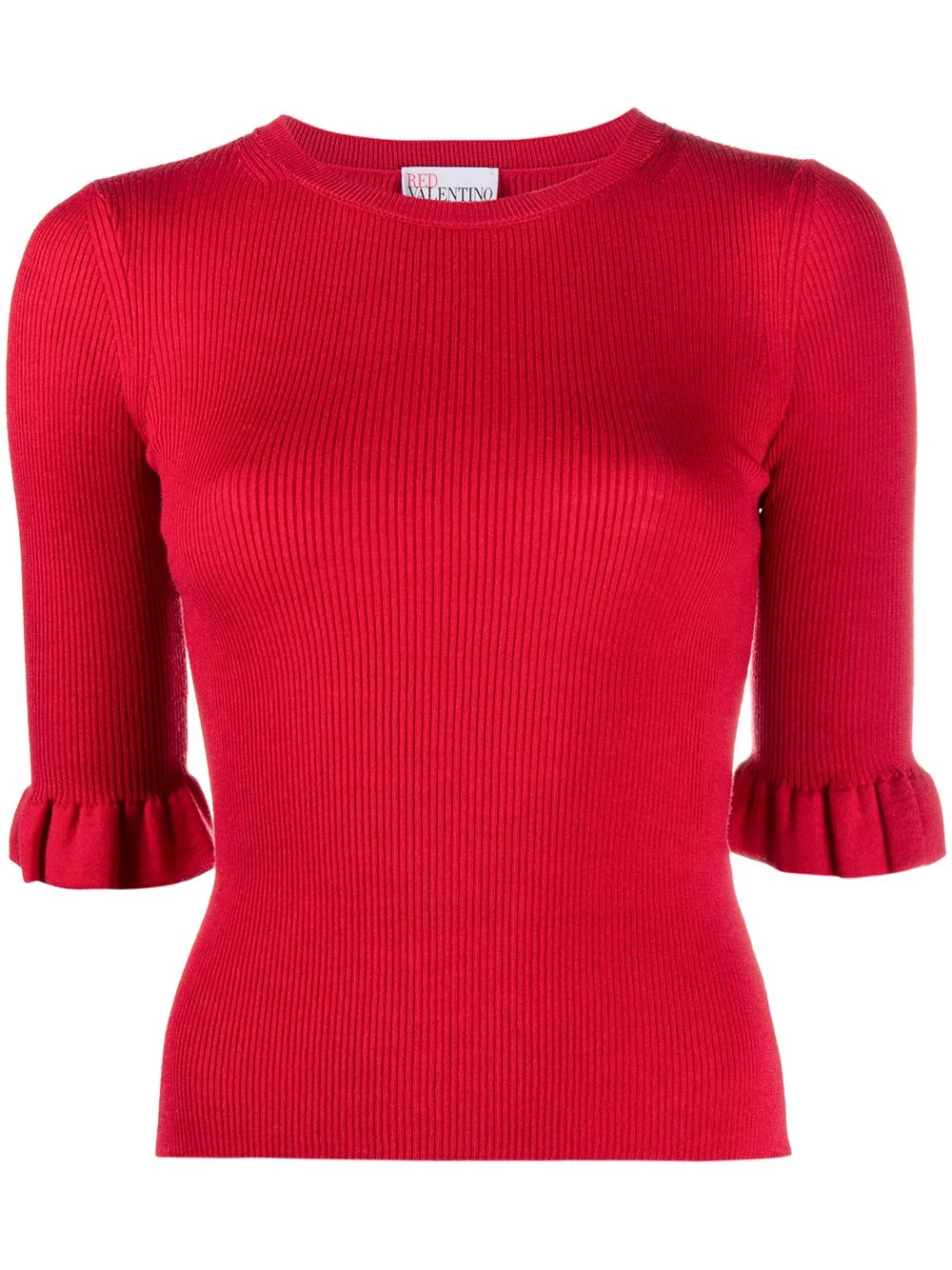 ribbed knitted top - 1