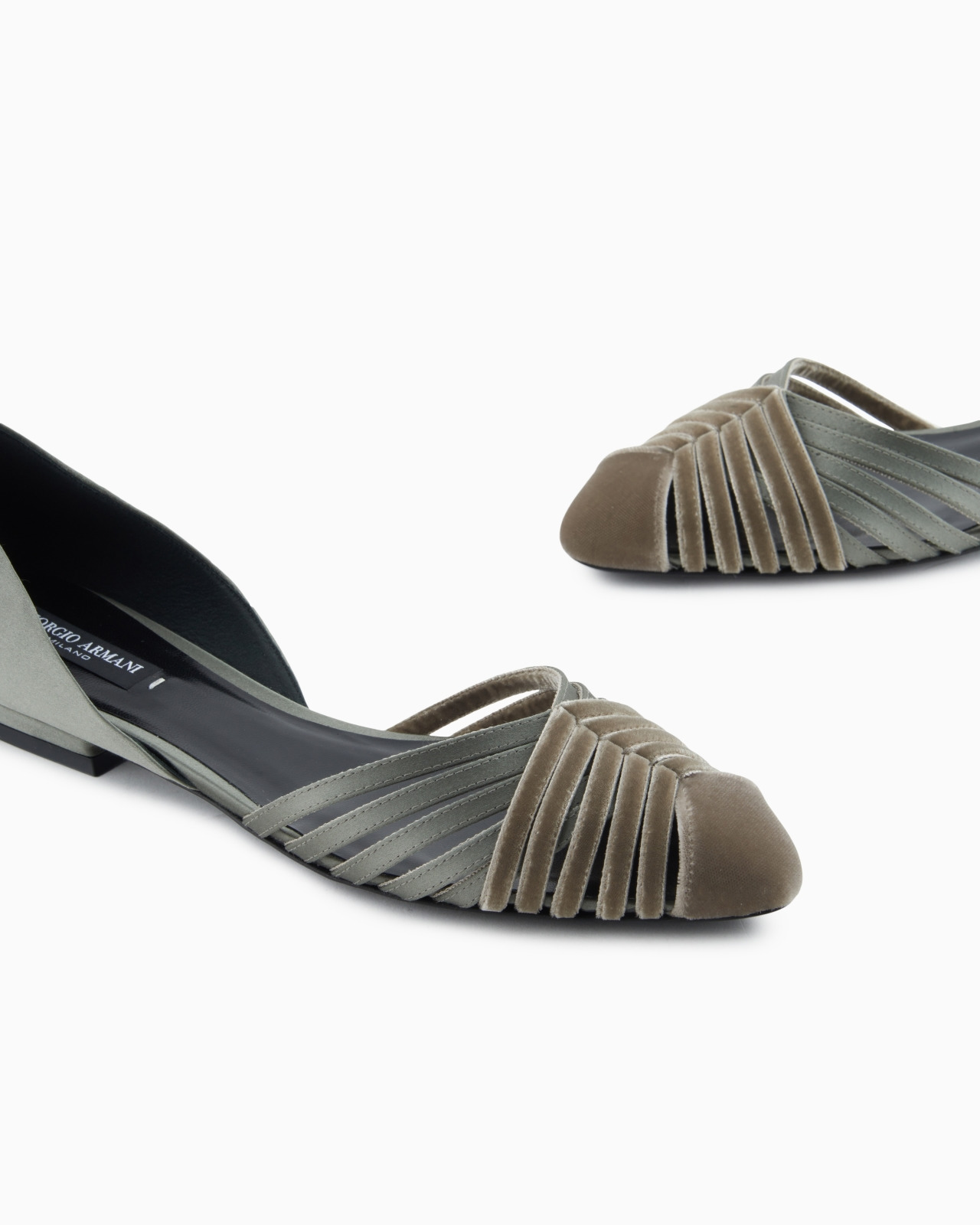 VELVET AND SATIN BALLERINAS - 5