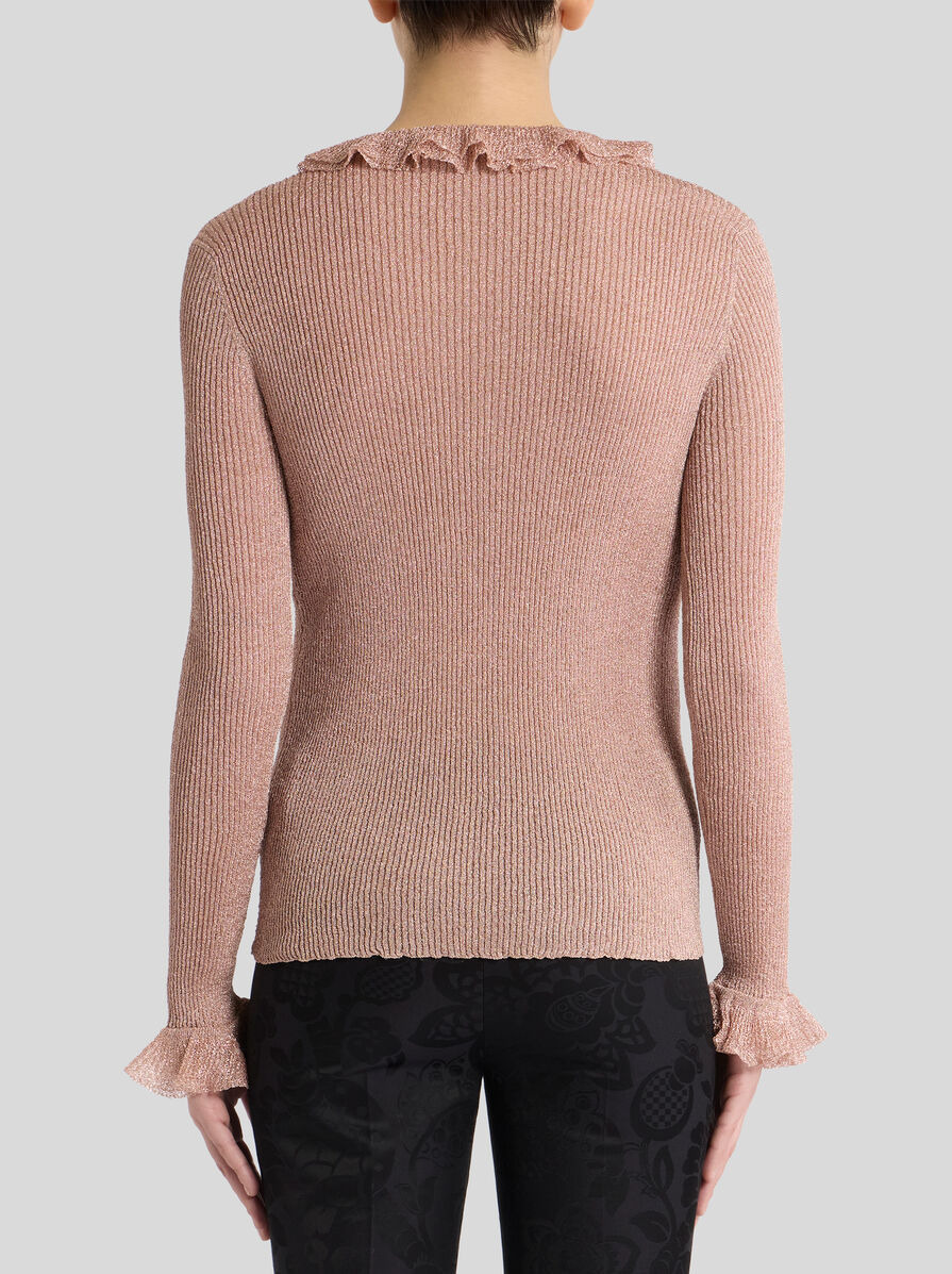 METALLIC TOP WITH FLOUNCES - 4