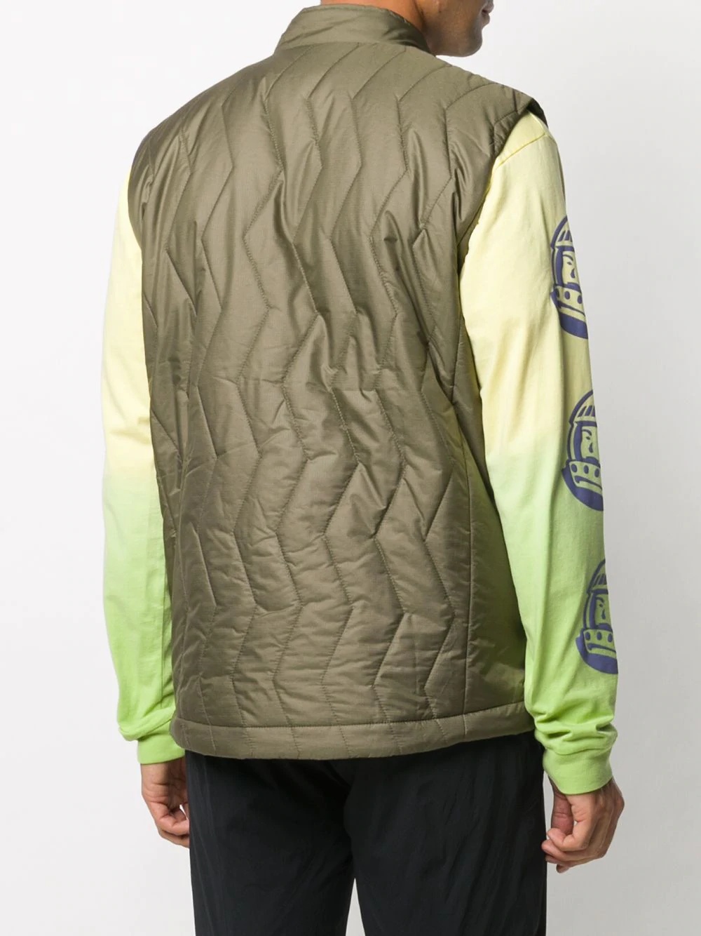 zip-up quilted gilet  - 4