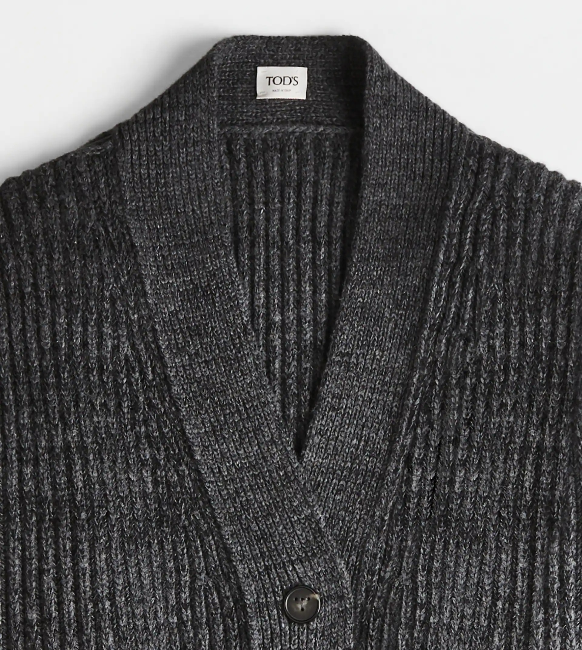 CASHMERE BLEND OVER CARDIGAN - GREY - 7
