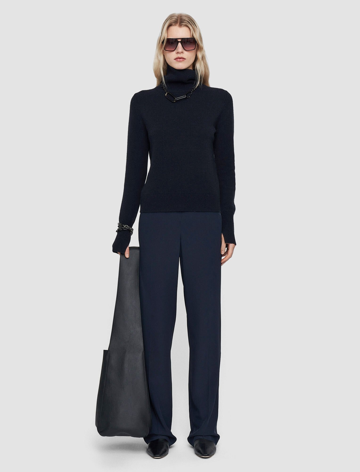 Pure Cashmere High Neck Jumper - 2