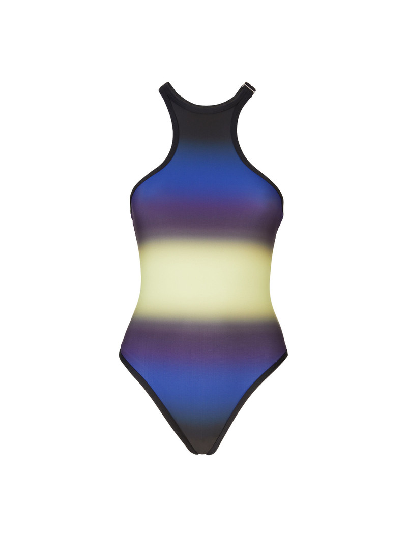 BLUE, BLACK AND LIGHT YELLOW ONE PIECE 1