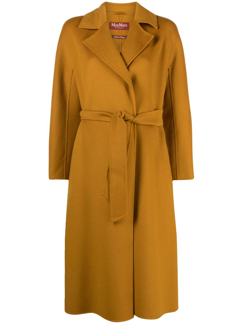 belted knitted coat 1
