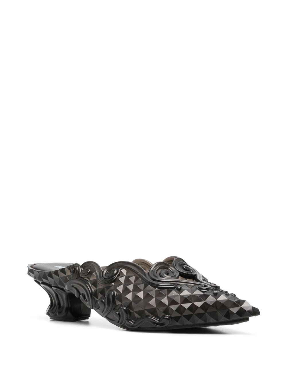 x Melissa 55mm filigree-detailing  mules - 2