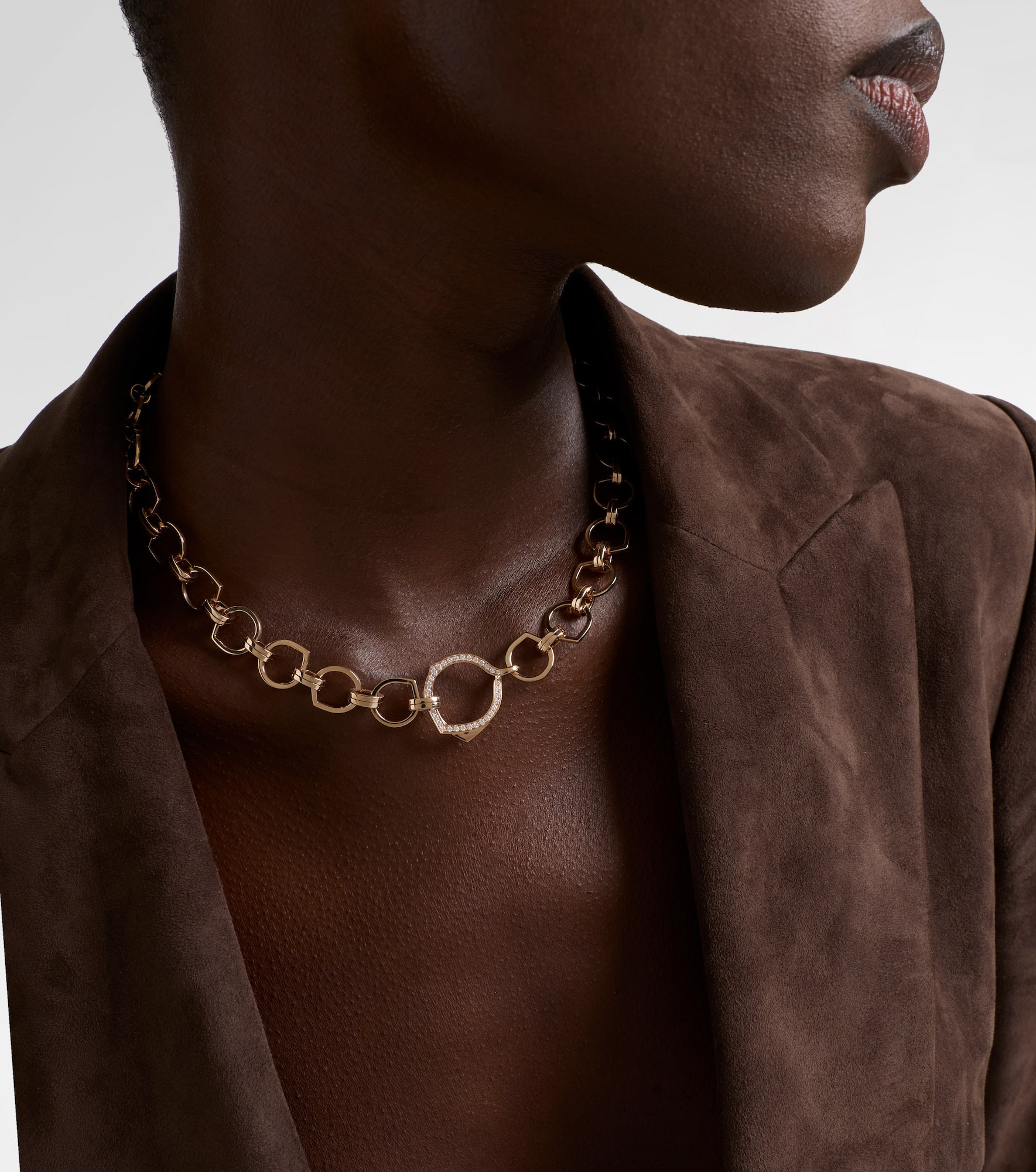 Antifer 18kt rose gold necklace with diamonds - 2