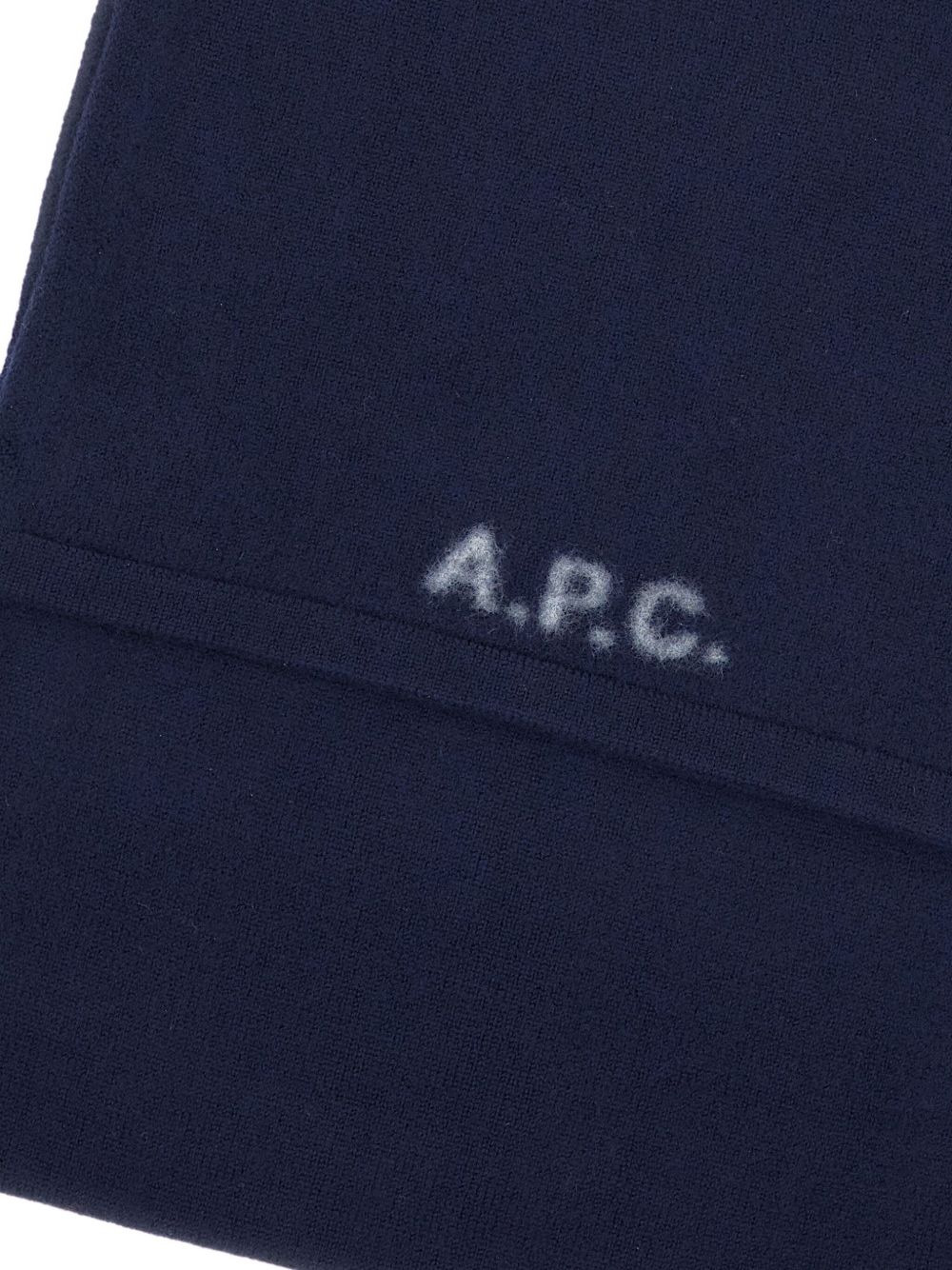 logo-embellishment scarf - 2