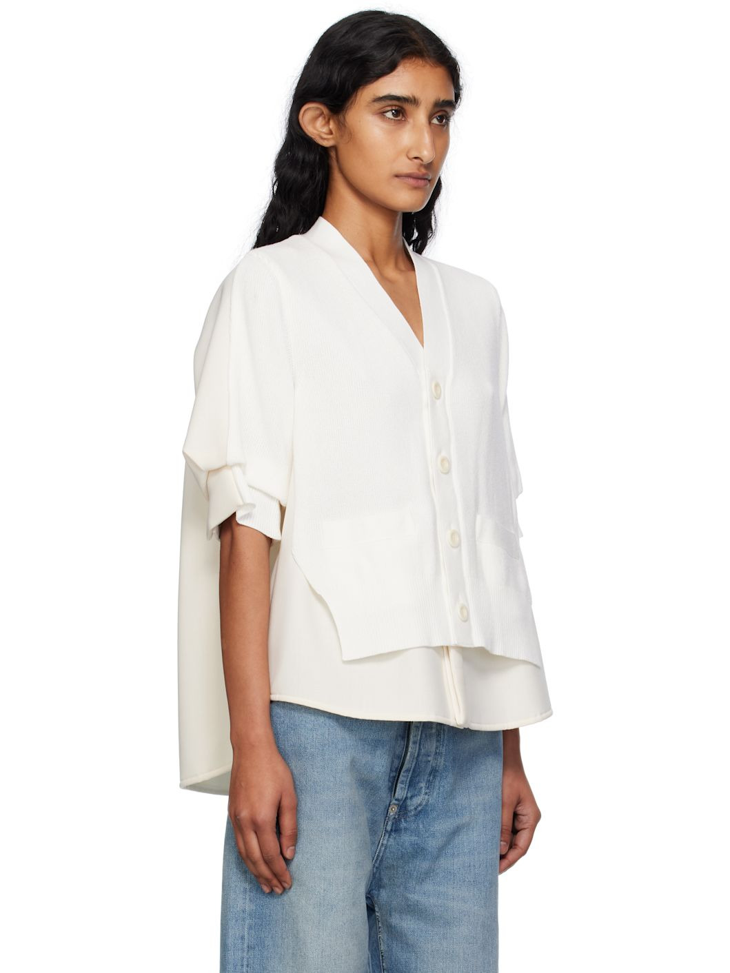 Off-White Suiting Mix Knit Cardigan - 2