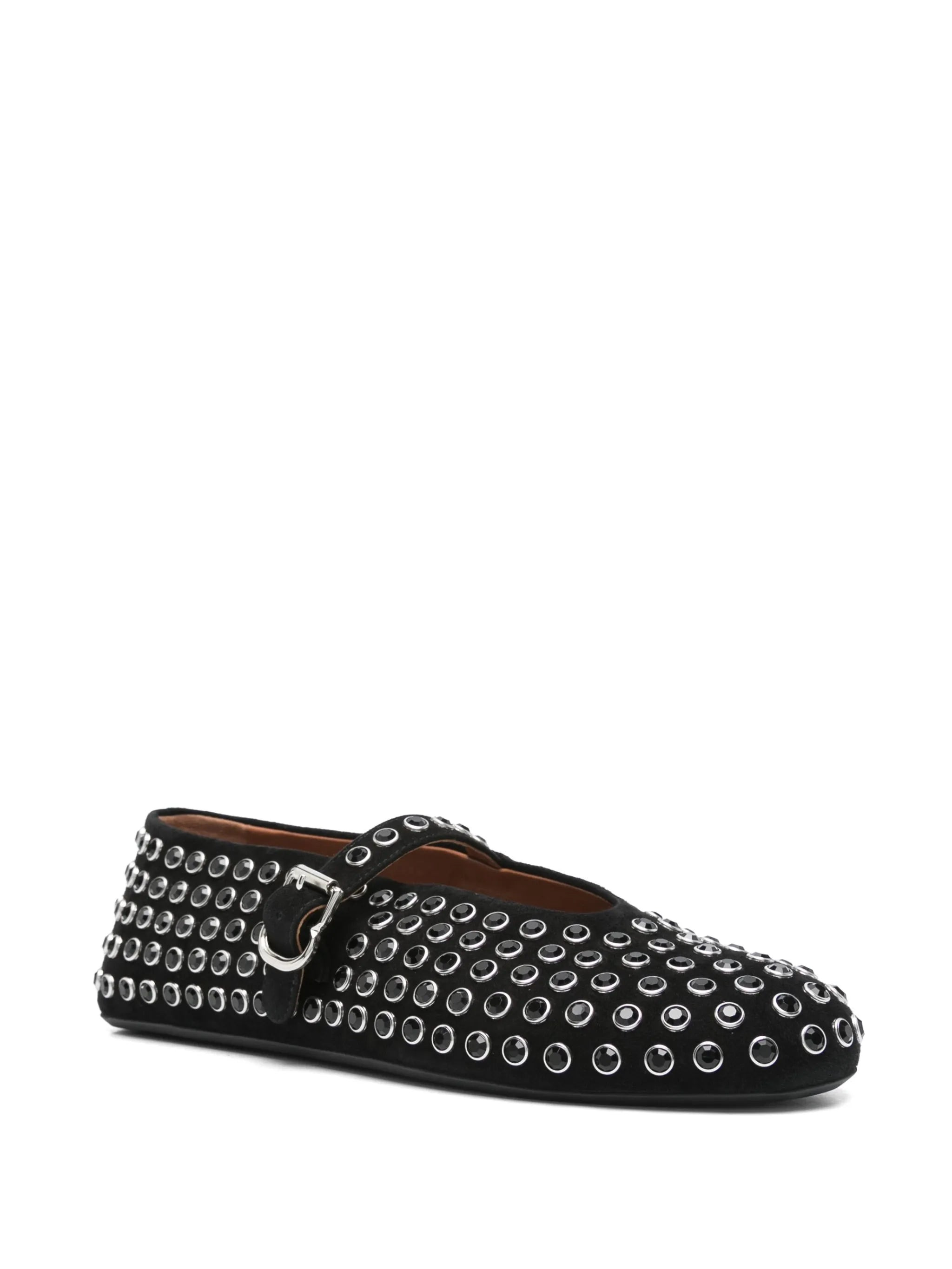 rhinestone-embellished ballet flats - 2