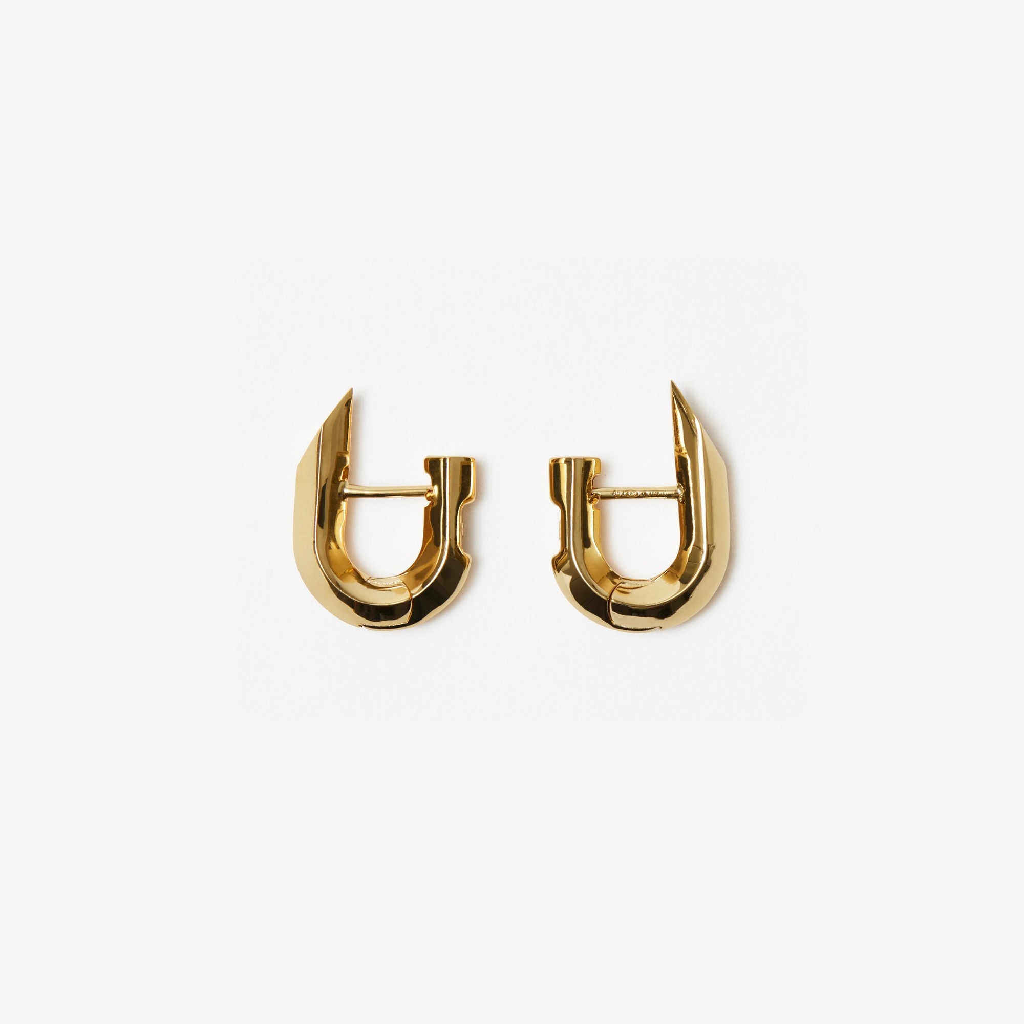 Gold-plated Hollow Spike Earrings - 2