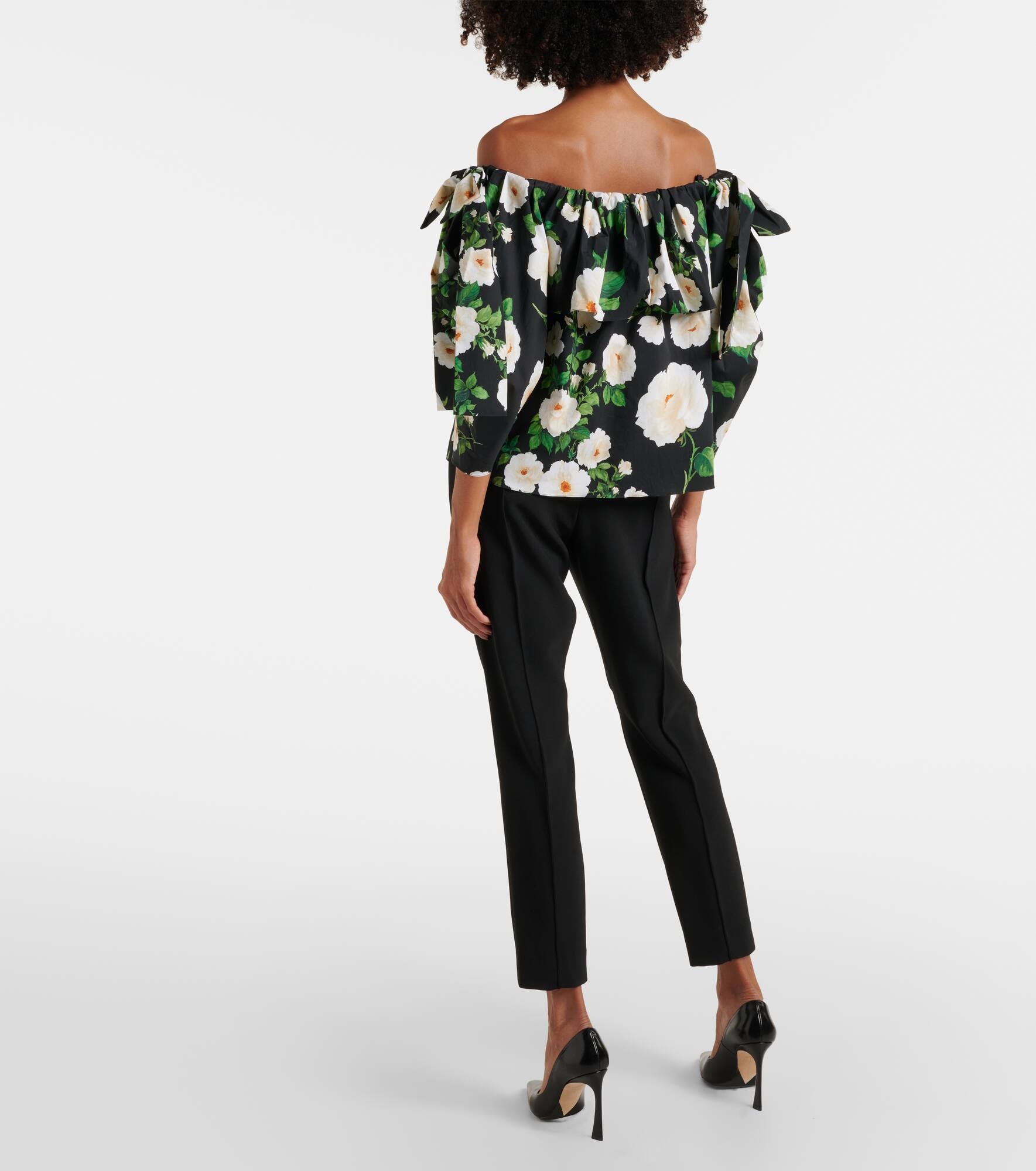 Floral off-shoulder top - 3