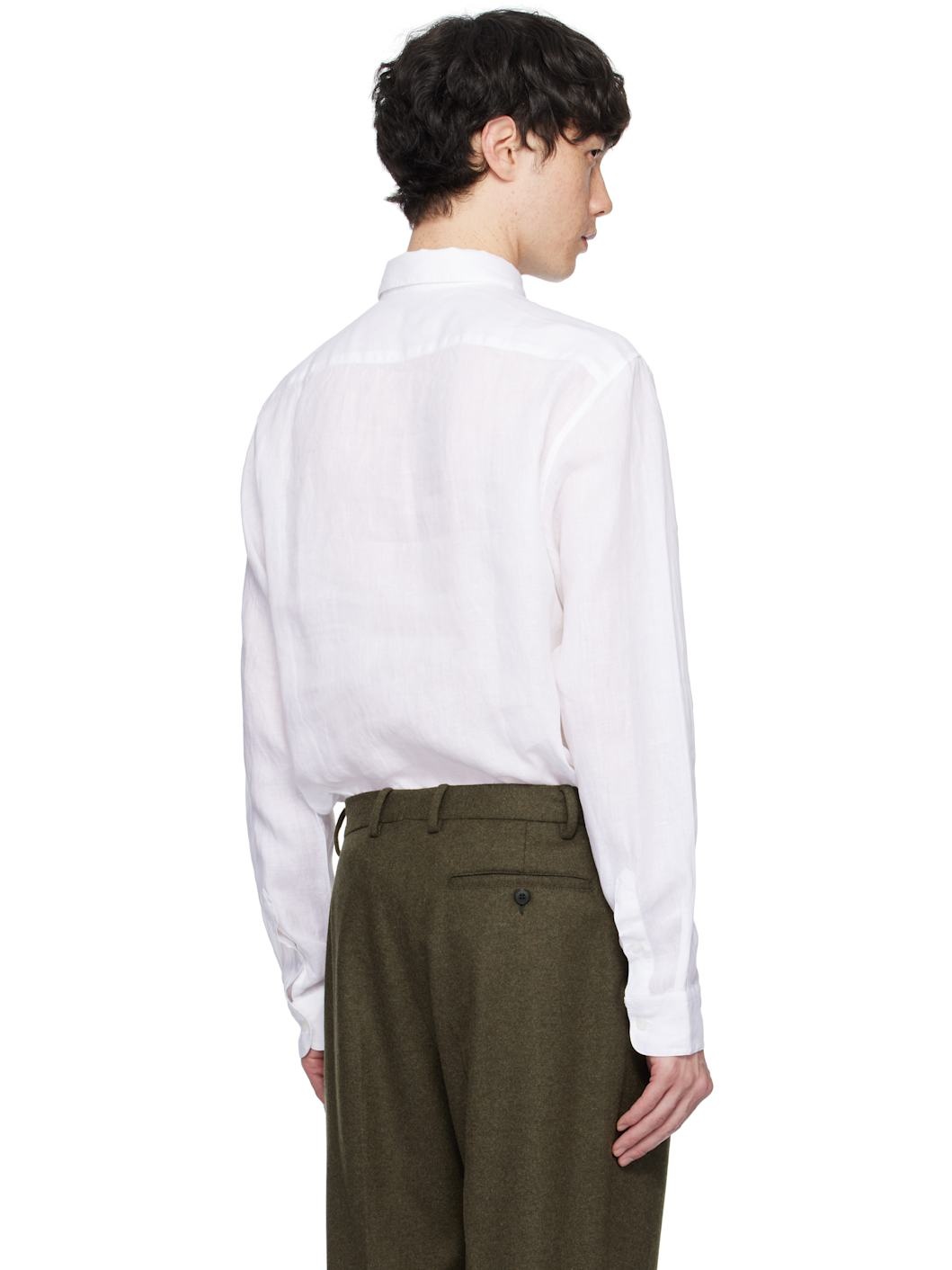 White Linen Shirt - 3