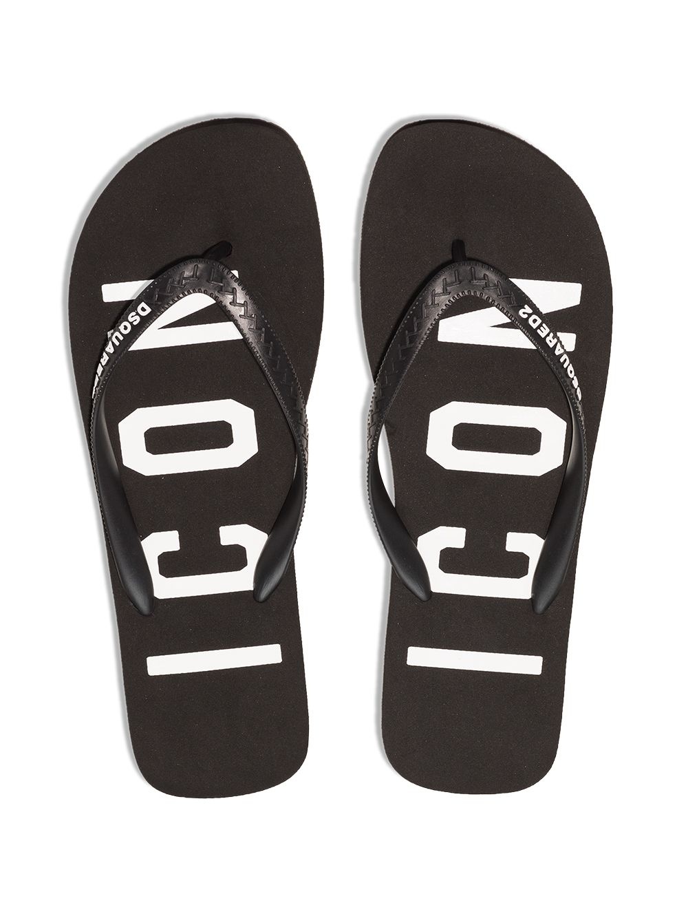 Icon print flip flops - 4