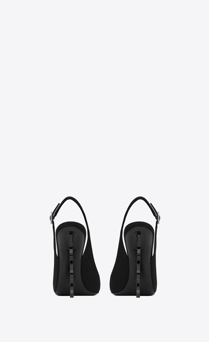 opyum slingback pumps in crepe de chine 3