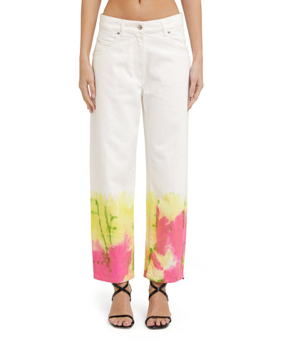 MSGM Bull cotton pants with tie-dye treatment outlook