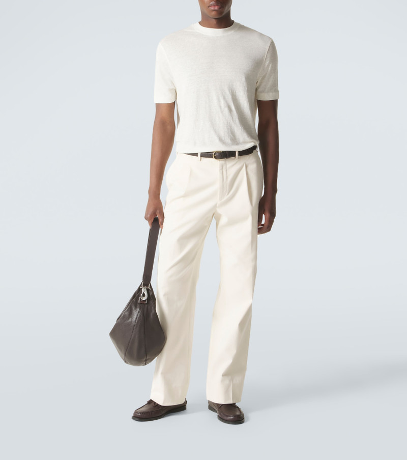 THOM SWEENEY Linen-blend T-shirt outlook