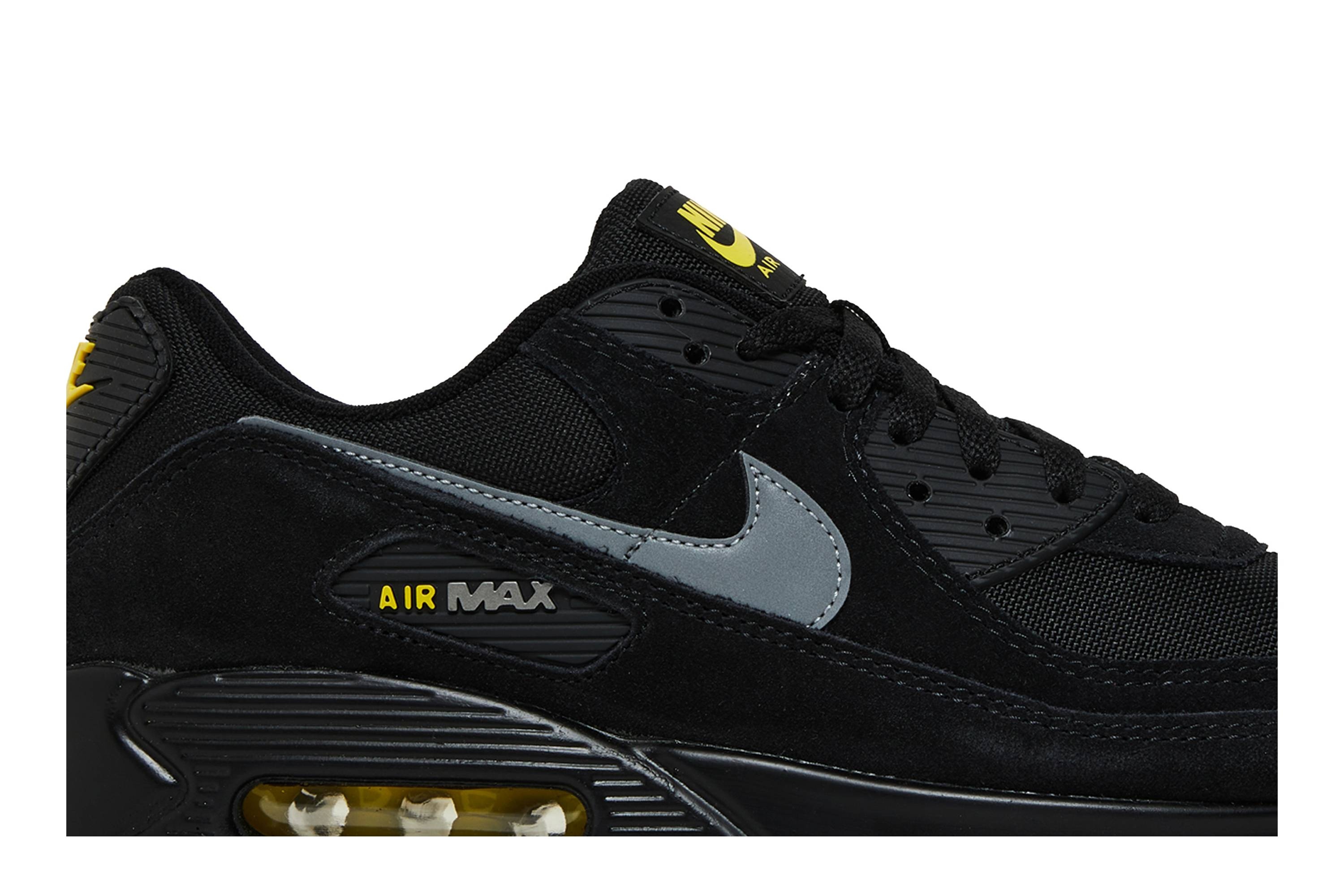 Air Max 90 'Reflective Swoosh - Black Yellow Strike' - 2
