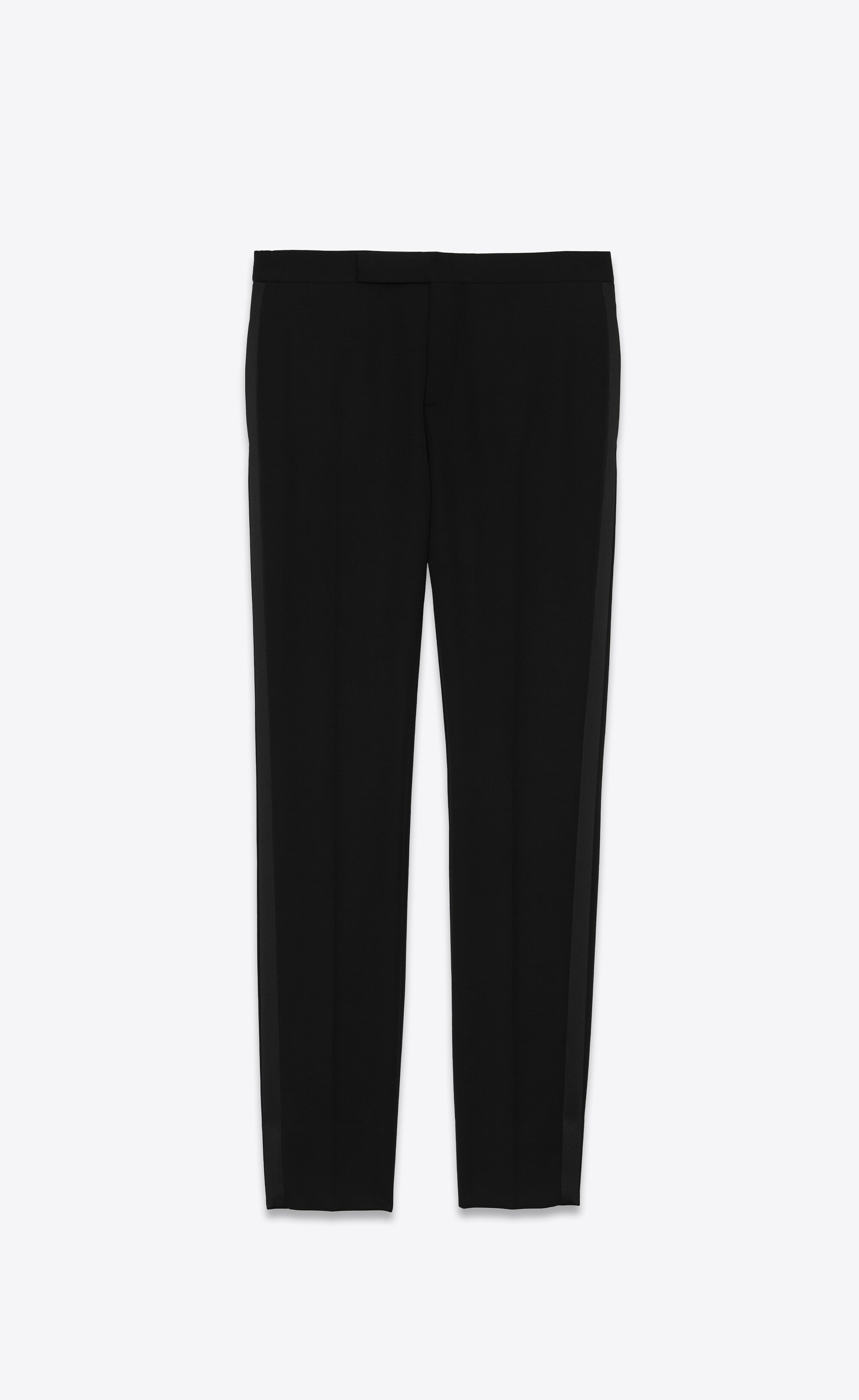 tuxedo pants in grain de poudre saint laurent - 1