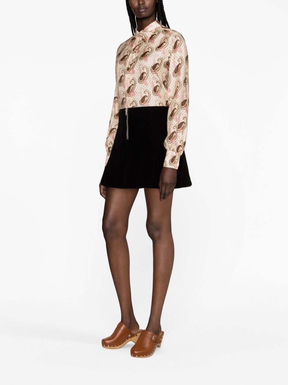 paisley-print silk shirt - 3