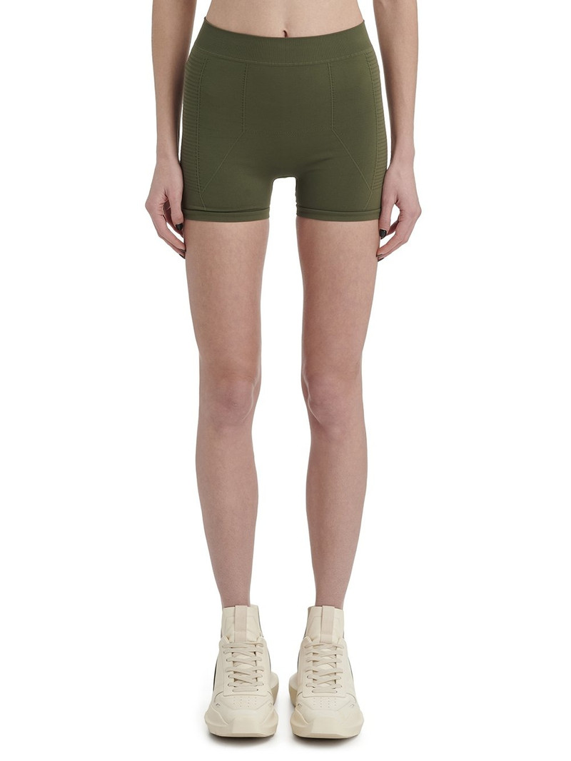 Green Knit Active Shorts 1