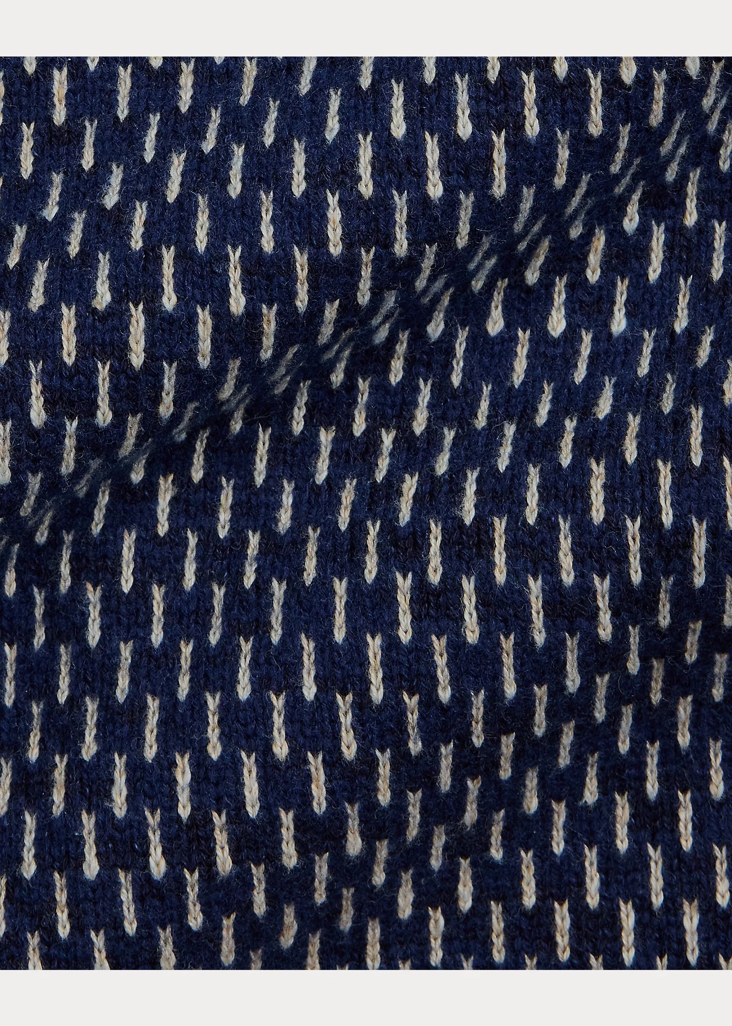 Indigo Cotton-Wool V-Neck Cardigan - 5