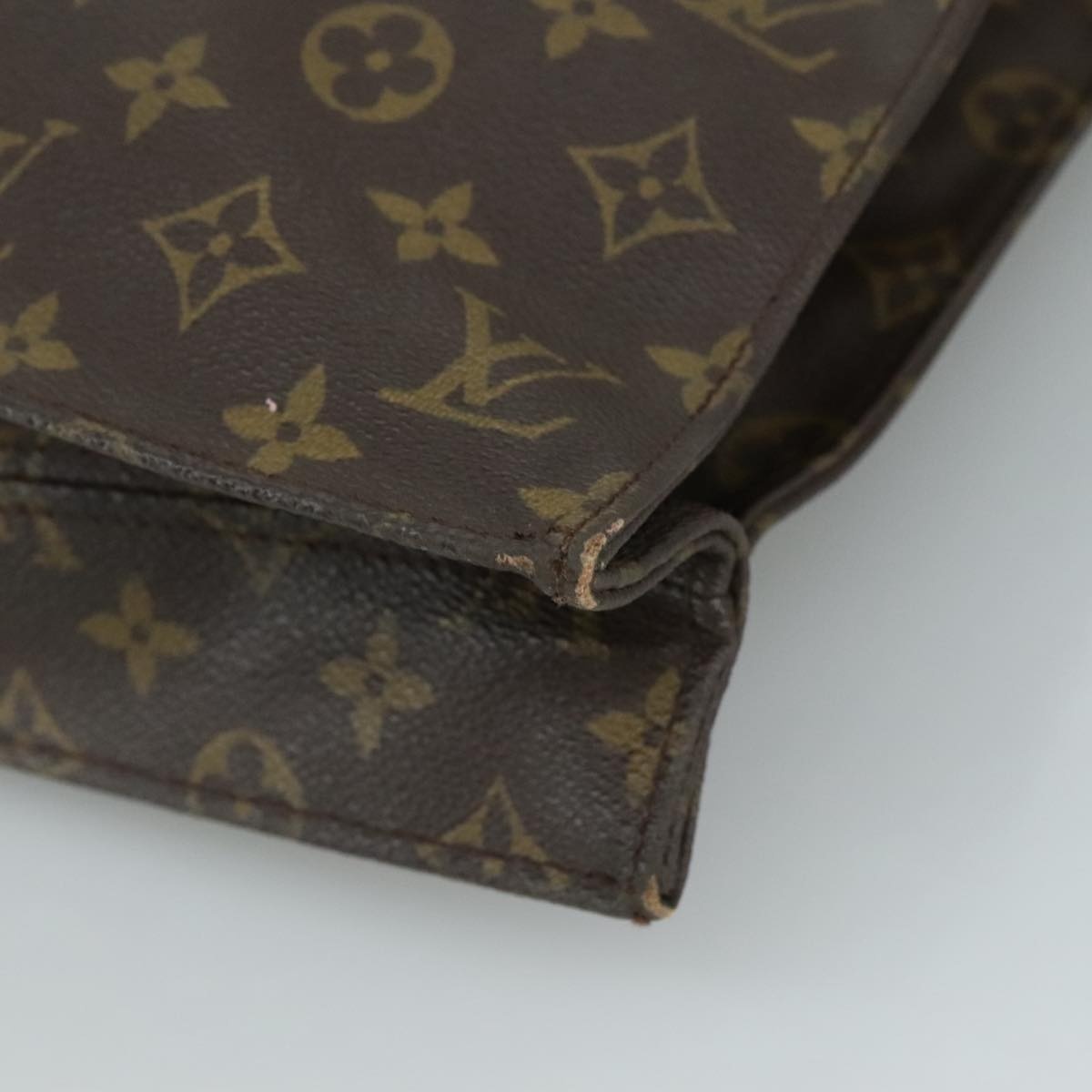 LOUIS VUITTON Monogram Sac Plat Hand Bag M51140 - 9