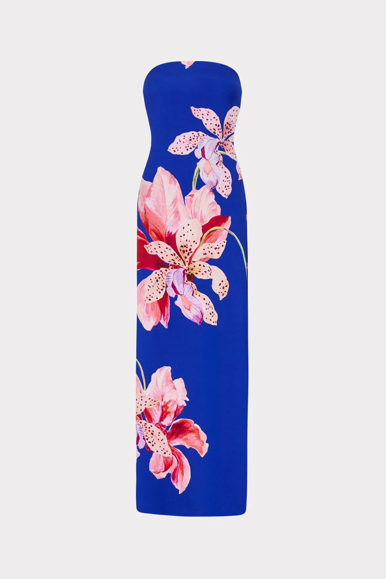 Vera Satin Floral Maxi Dress - 1