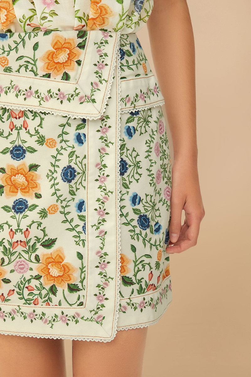 Off-White Folk Floral Mini Skirt 5