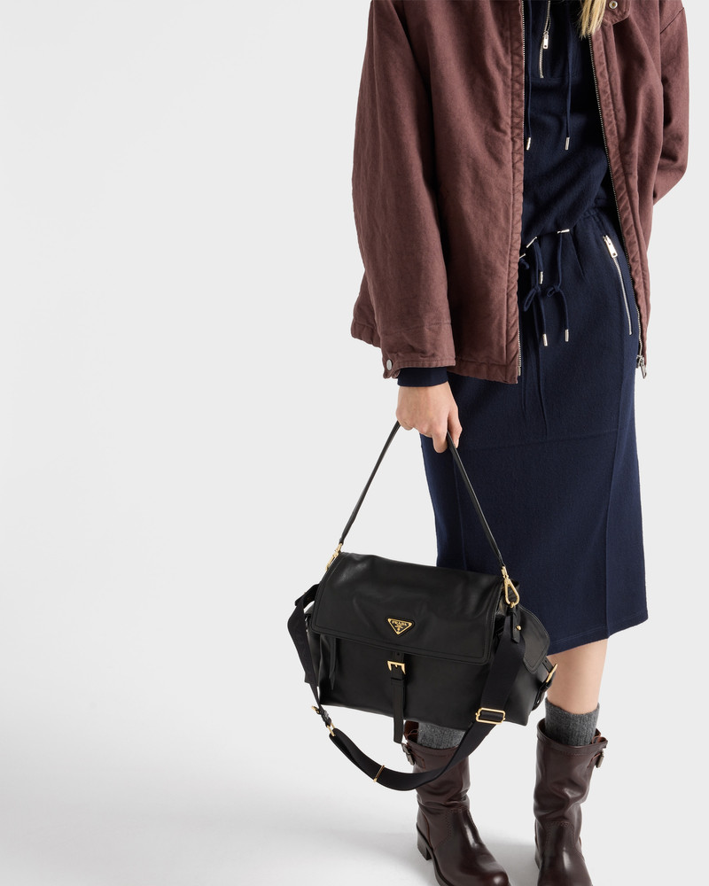 Prada Prada Explore large nappa leather shoulder bag with flap outlook